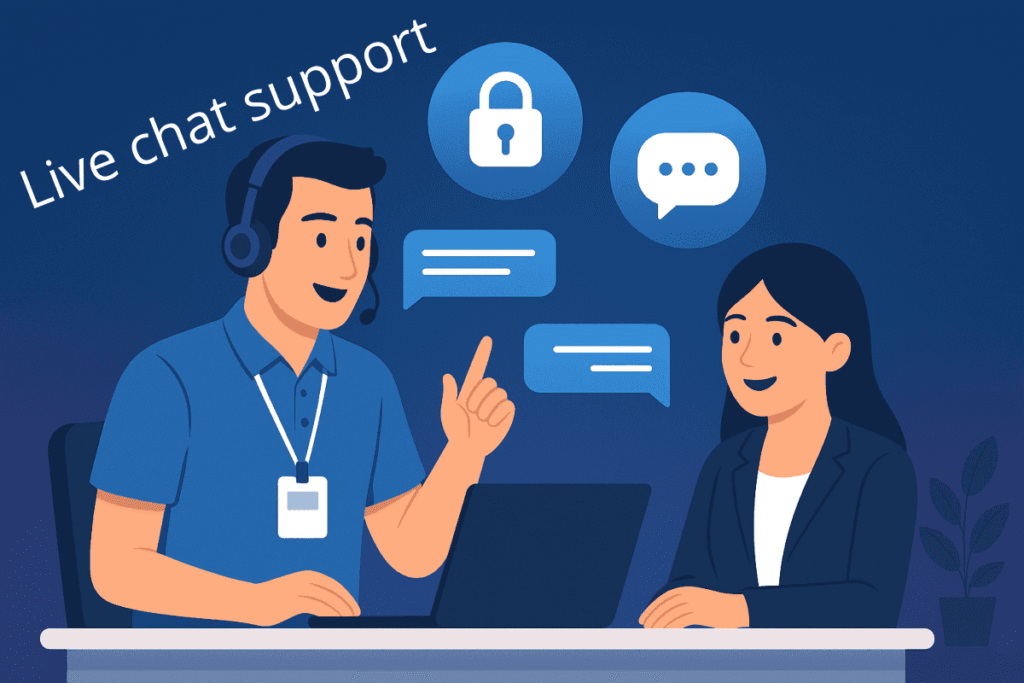 Live chat support